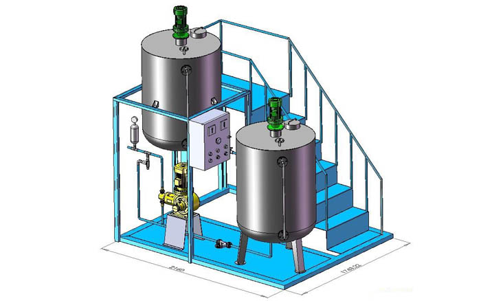 一箱一泵凝聚剂加药装置(图1)