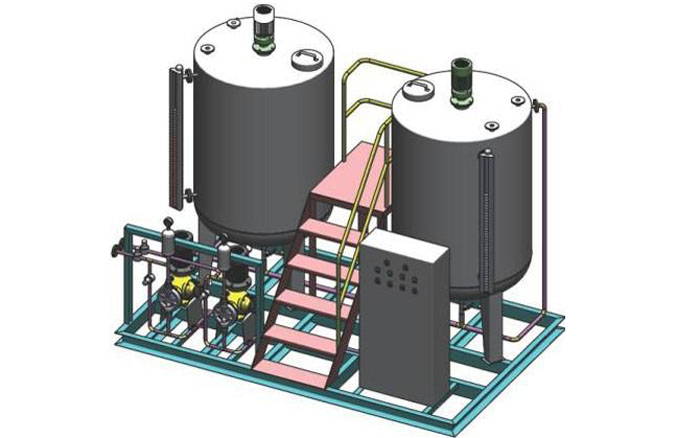 一箱一泵联氨除氧加药装置(图1)